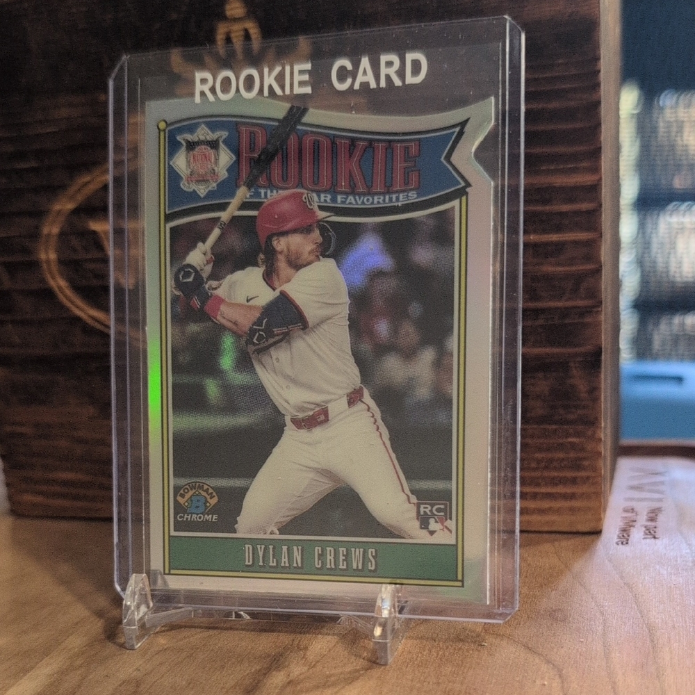 2025 Bowman Chrome Dylan Crews ROY Favorites Diecard Rookie Card Nationals